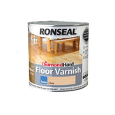 Ronseal Diamond Hard Floor Varnish - Clear Satin 2.5L